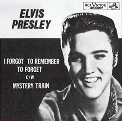 Elvis Presley Quote: “I forgot to remember to forget.”